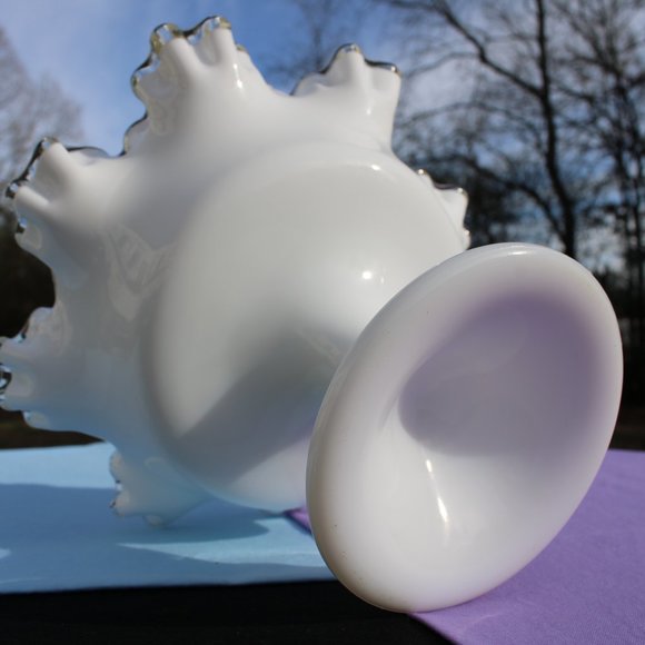 Fenton Silver Crest Compote - Picture 4 of 4